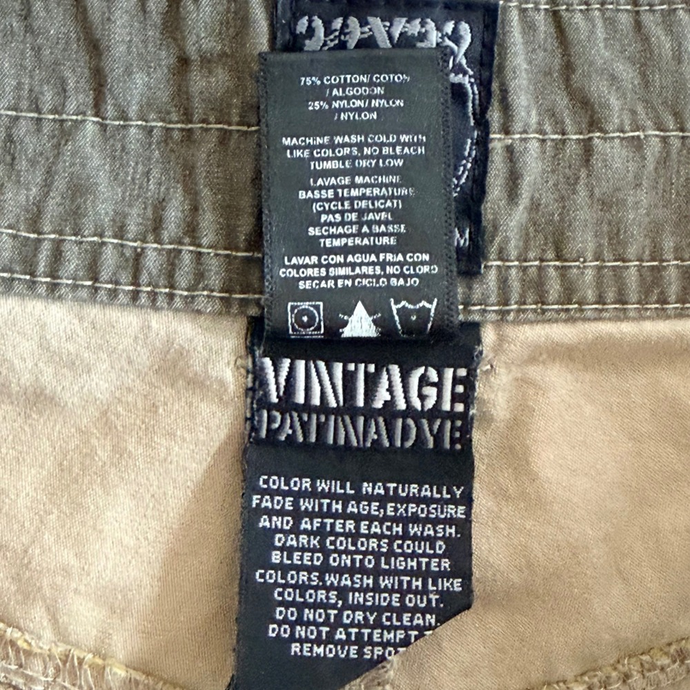 Kuhl Rydr Mens 32x32 Utility Vintage Patina Dye Olive Green Cotton Blend Pants - Picture 4 of 6